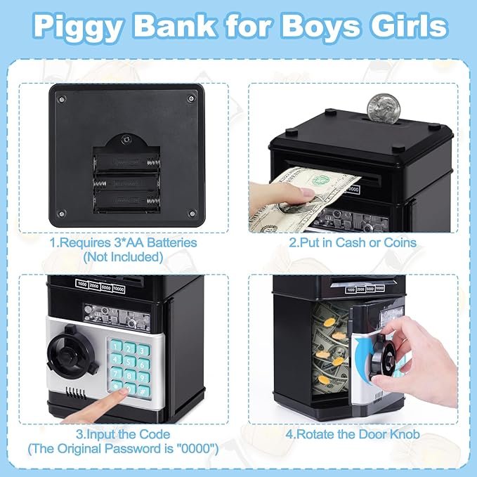 Smart Piggy ATM Bank – Fun Savings Toy for Kids - Image 4